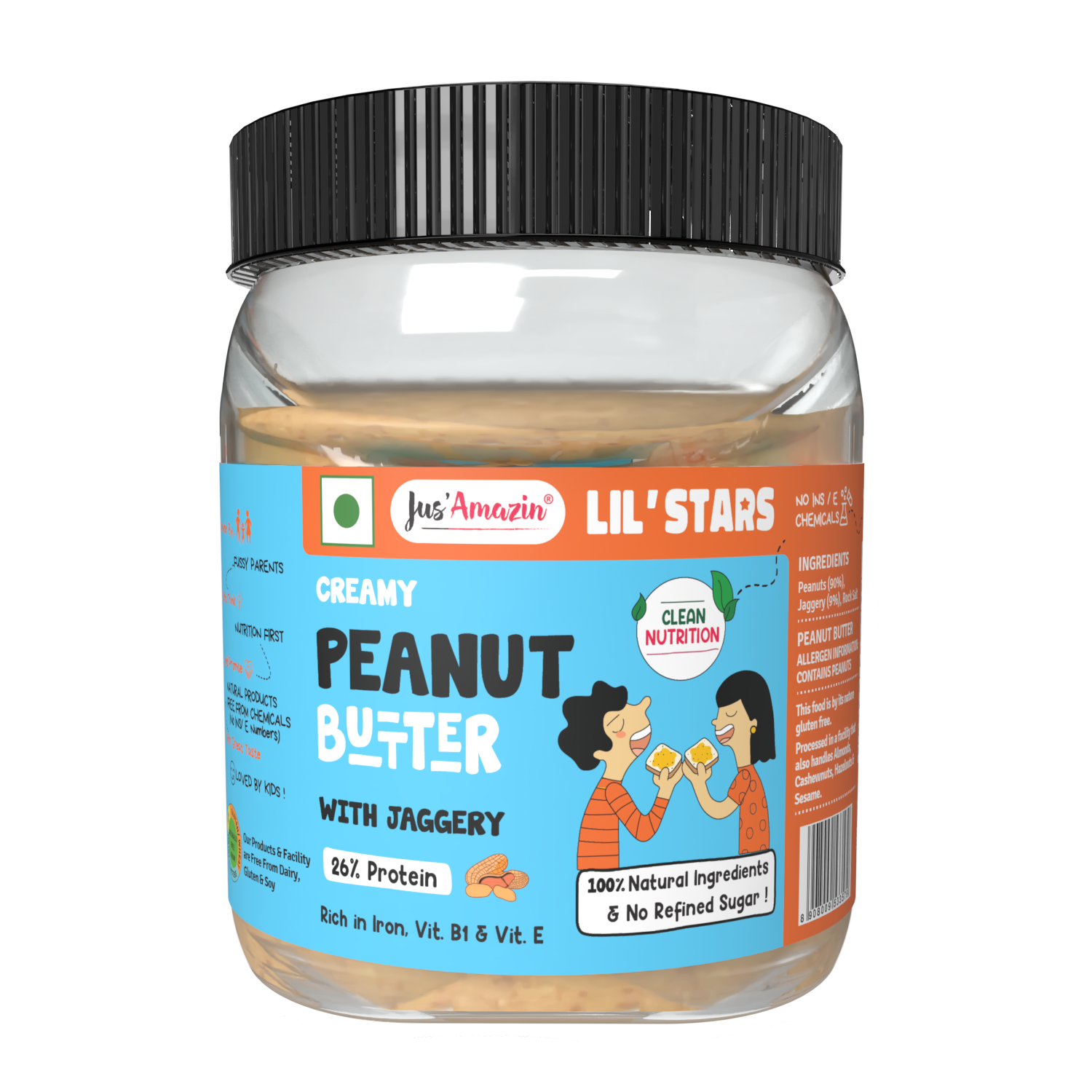 Lil'Stars PB with Organic Jaggery (325g)