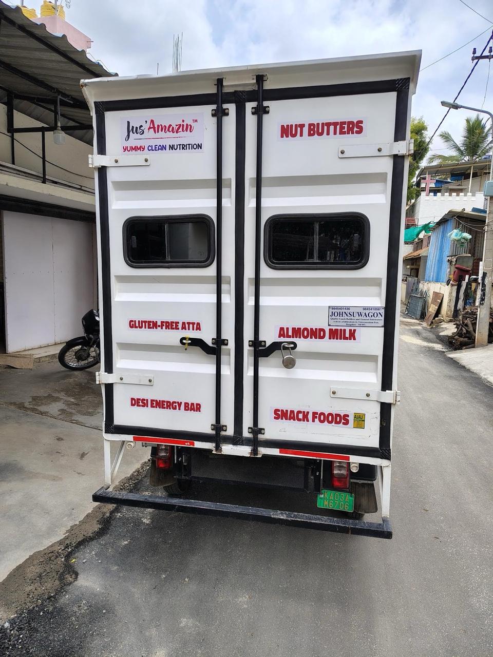 Jus Amazin Branded Delivery Vehicle (Rear Decals)
