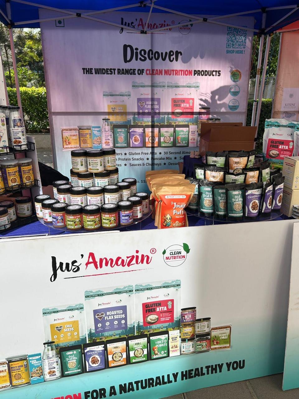 Jus Amazin Pop-Up Event Booth