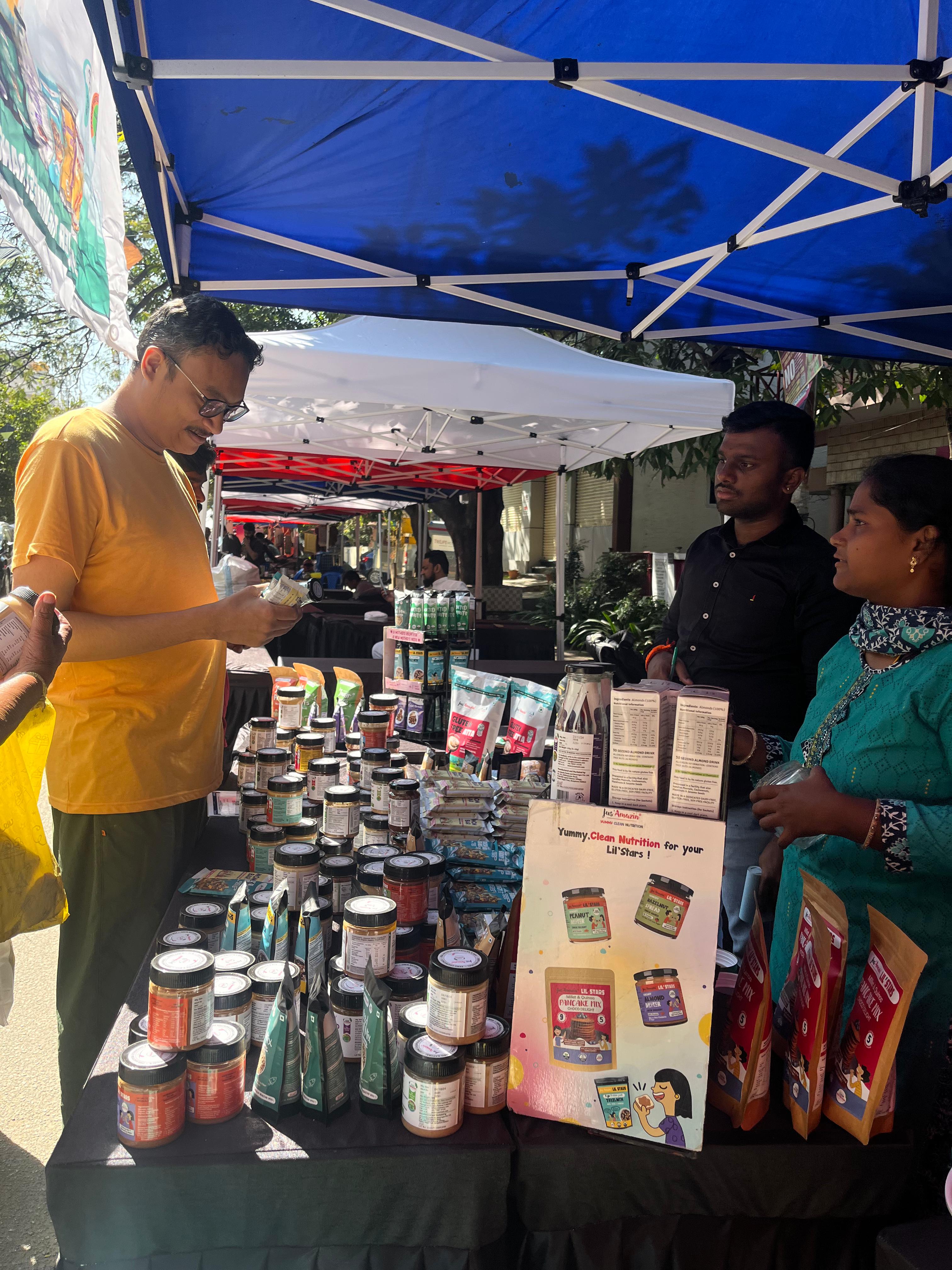 Physical Market Tasting Booth