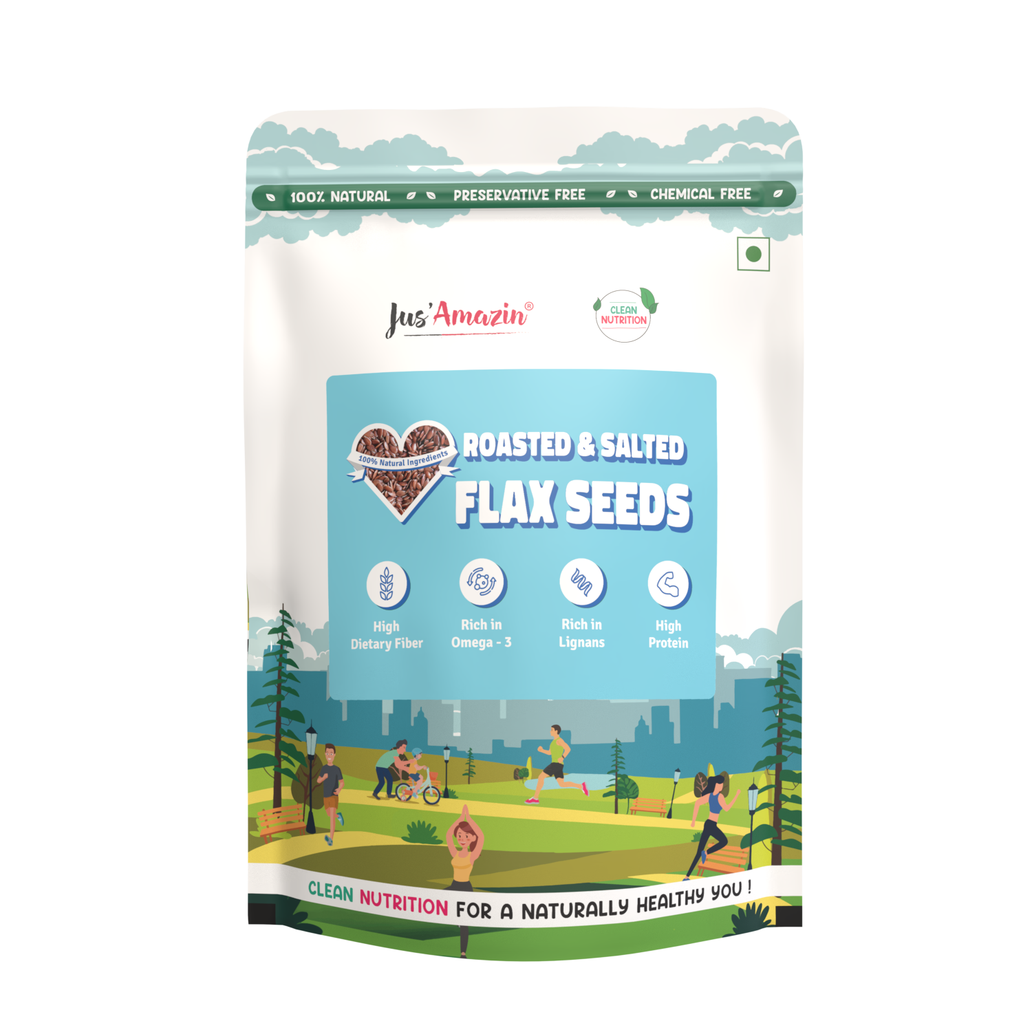 Pouch Front Flax