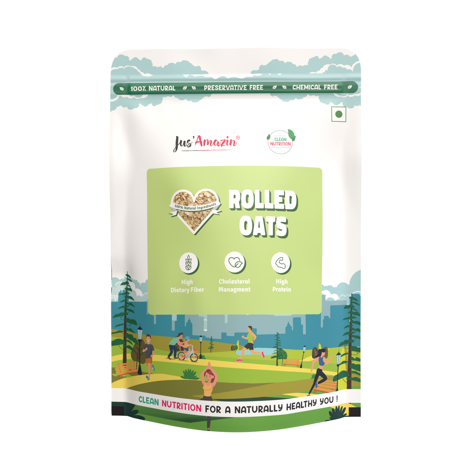 Pouch Front Oats