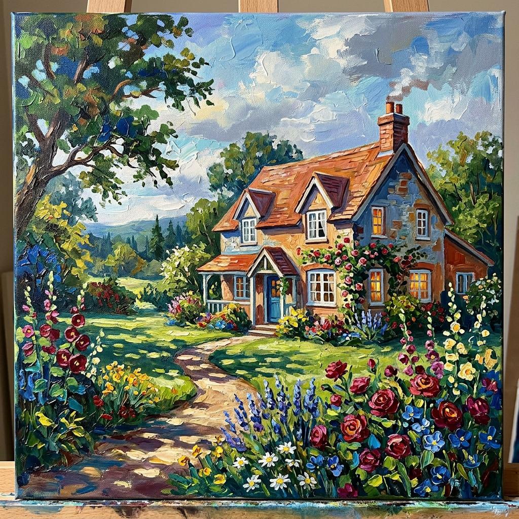 Advanced student painting